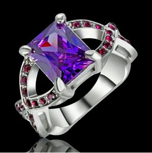 New Amethyst White Gold Eternity Ring.